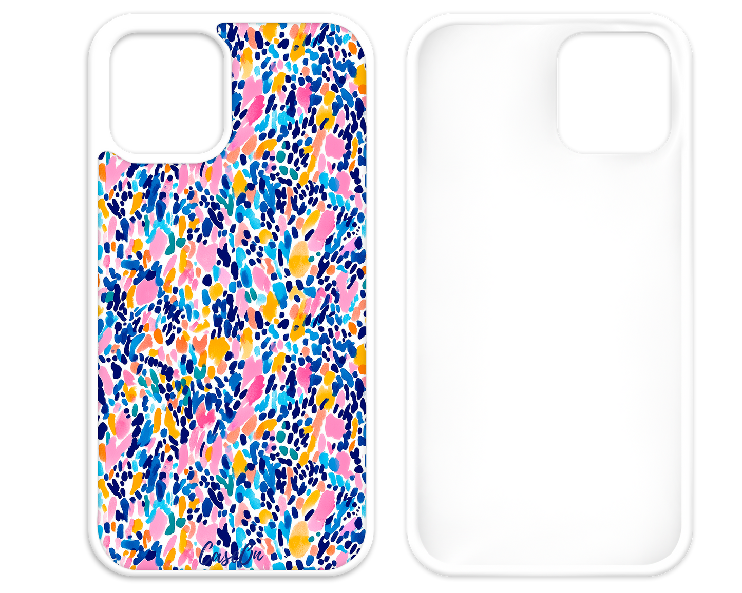 Confetti Canvas White iPhone Case