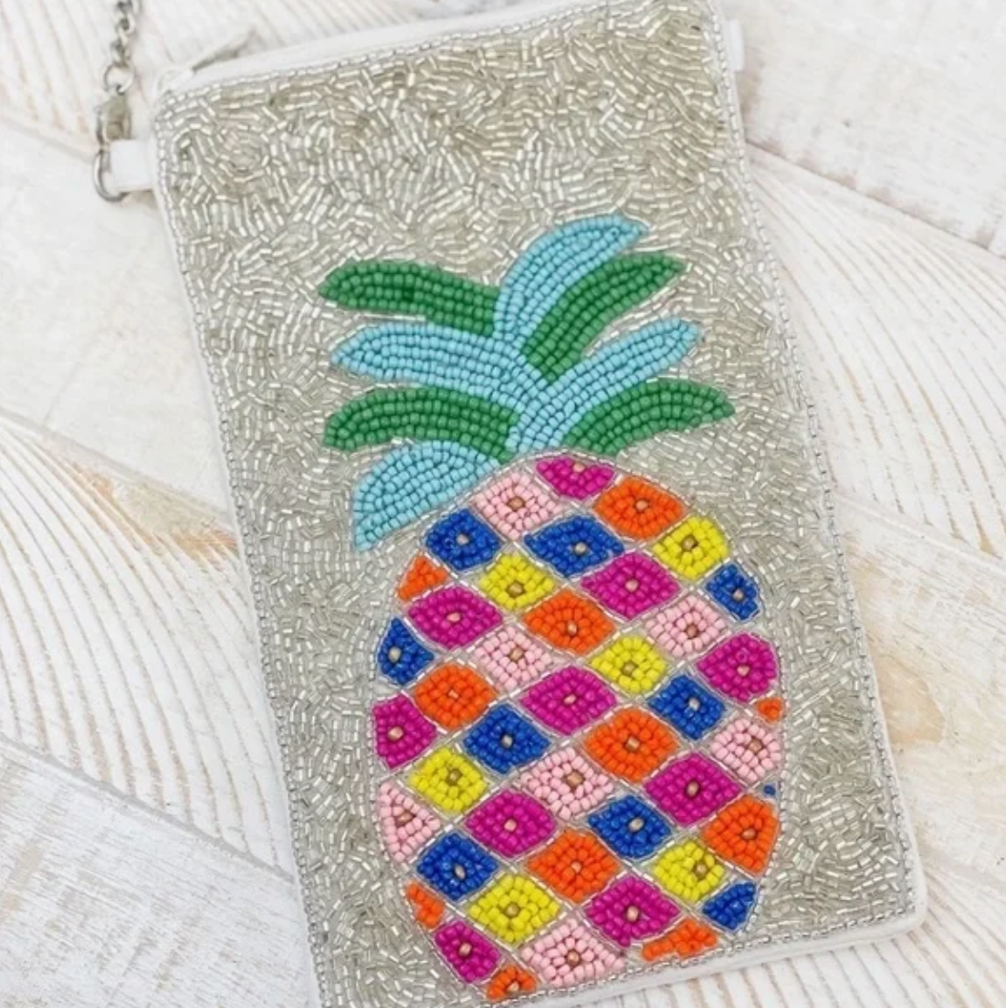 Pineapple Beaded Crossbody