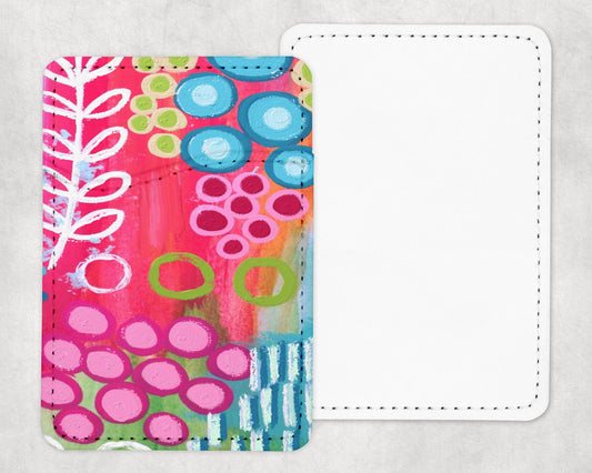 Abstract Floral Card Holder