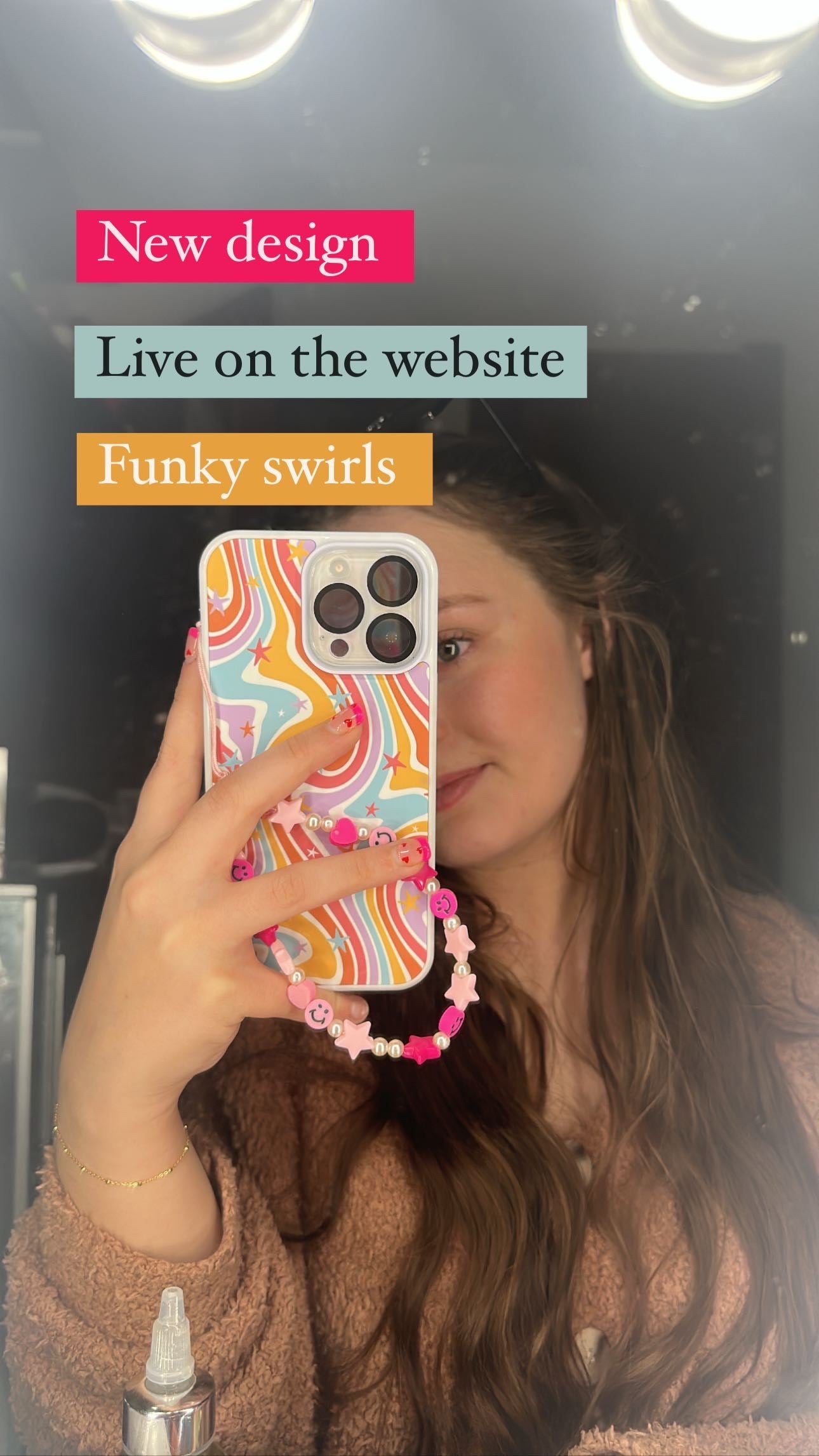 Funky Swirls iPhone Case